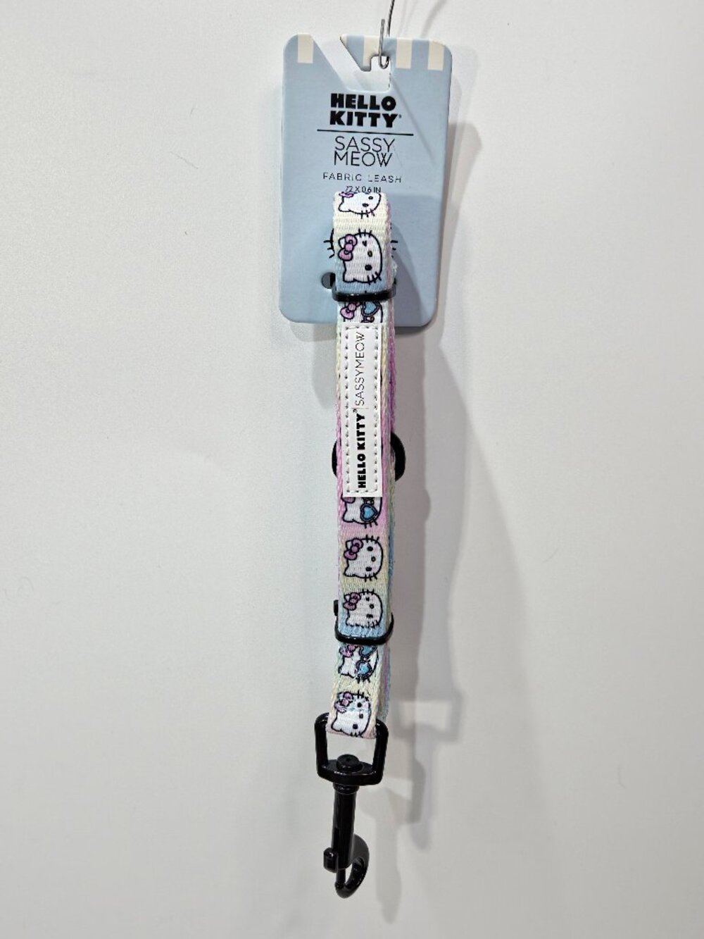 Sassy Meow, Hello Kitty Cat Leash, Pink/Yellow/Blue, NEW
